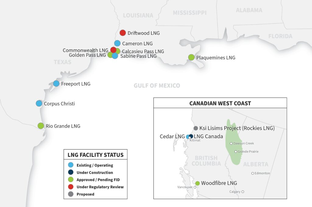 LNG Export Map
