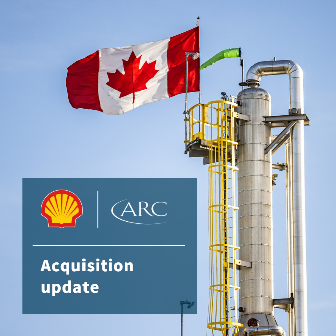 ARC Files Management Information Circular for Arrangement with Shell Plc and provides Board update